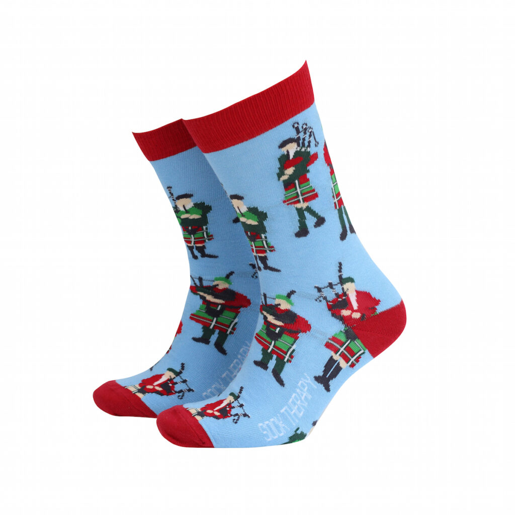 Bagpipe Men's Bamboo Socks Smiling Faces Trade